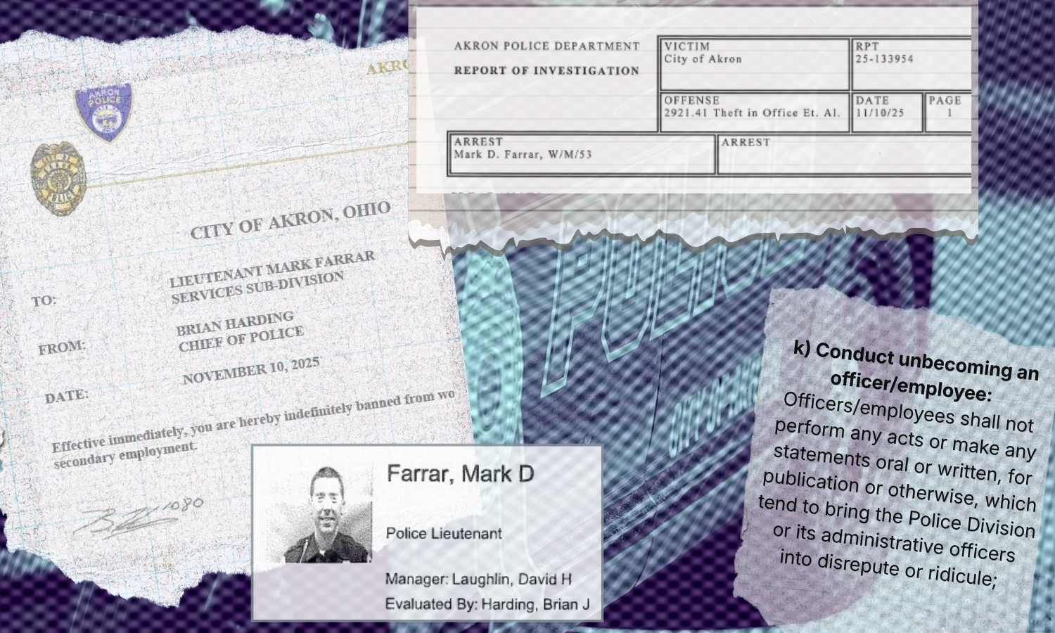 How an Akron police lieutenant profited from off-the-books work
